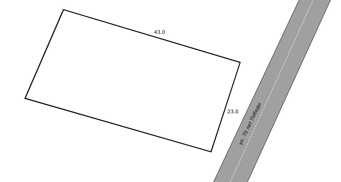 Фото №1: Земельный участок 10.58 сот. - Ленинградская, ул. 70 лет Победы, 69
