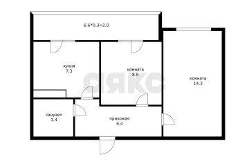 Фото №3: 2-комнатная квартира 42 м² - Краснодар, мкр. жилой комплекс Грани, ул. Западный Обход, 45к2