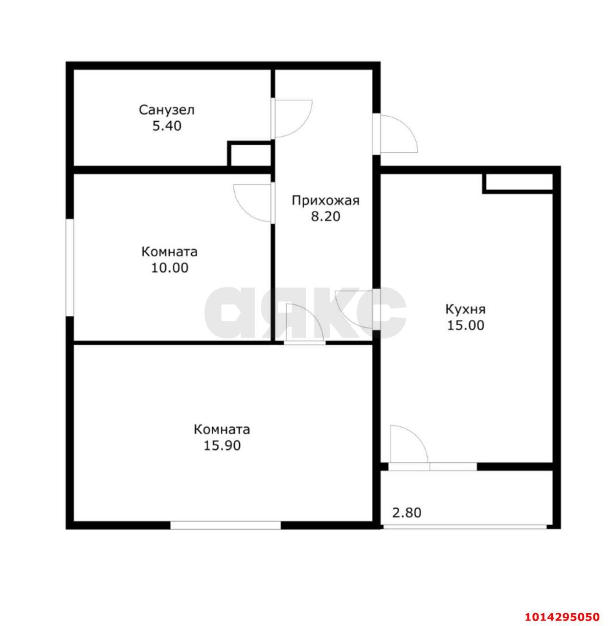 Фото №15: 2-комнатная квартира 55 м² - Краснодар, жилой комплекс Самолёт, ул. Западный Обход, 39/2