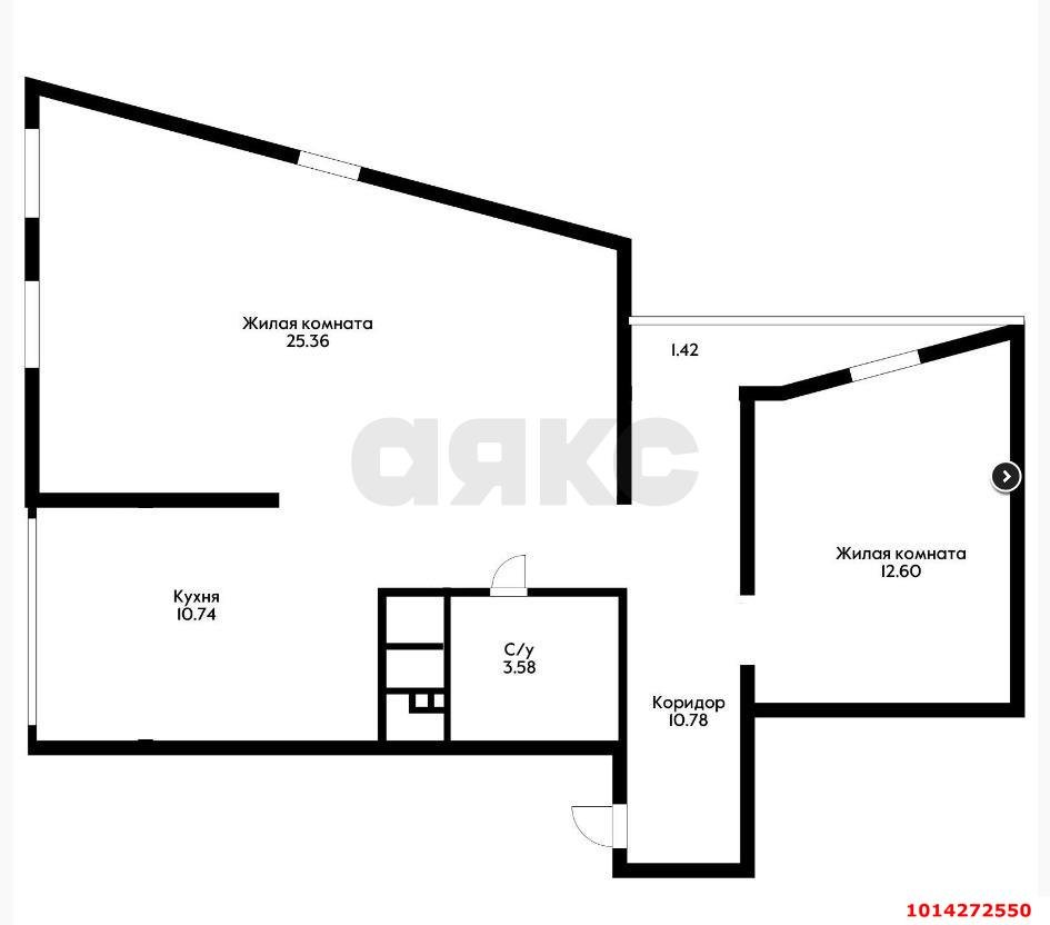 Фото №9: 2-комнатная квартира 71 м² - Краснодар, жилой комплекс Шоколад, ул. Александра Покрышкина, 25Ак2
