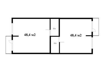 Фото №3: Коммерция 96 м² - Южный, мкр. жилой комплекс История-2, ул. Казачья, 6к2