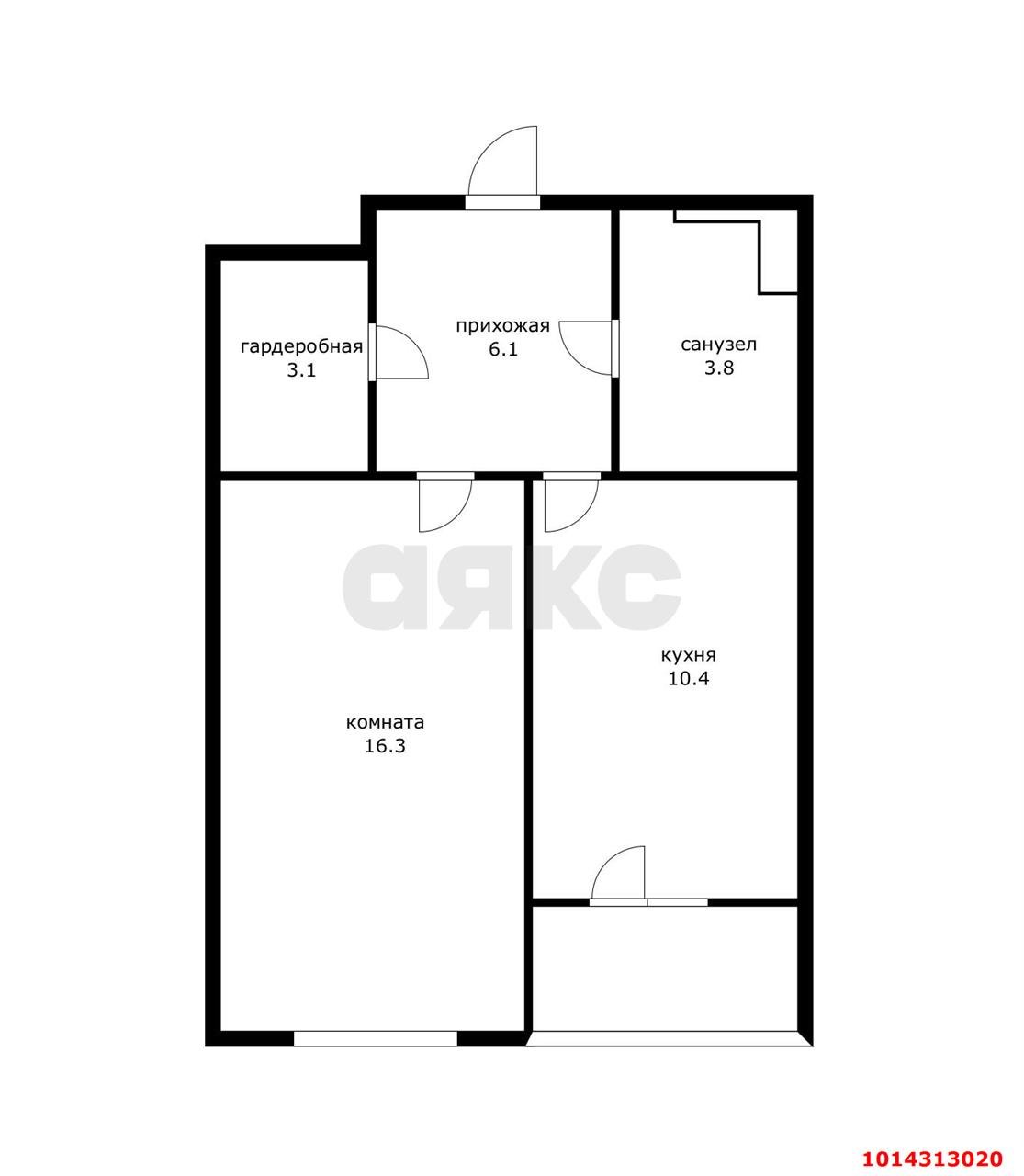 Фото №16: 1-комнатная квартира 43 м² - Краснодар, Центральный, ул. Коммунаров, 270