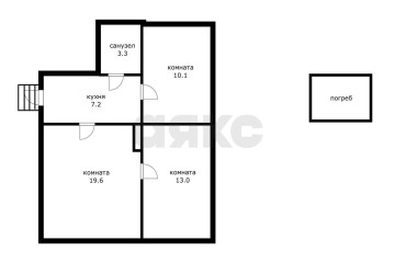 Фото №2: 3-комнатная квартира 53 м² - Краснодар, мкр. Центральный, ул. Леваневского