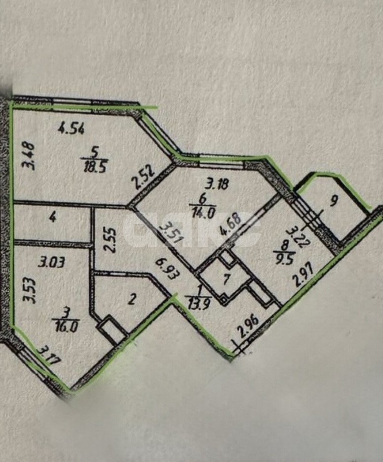 Фото №16: 3-комнатная квартира 85 м² - Раменское, 5-й, ул. Чугунова, 41