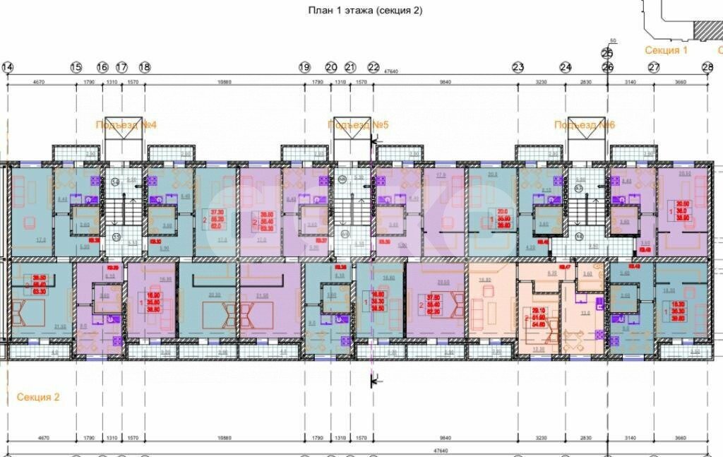 Фото №36: 2-комнатная квартира 78 м² - Кореновск, 10-й, ул. Таманская, 3к1