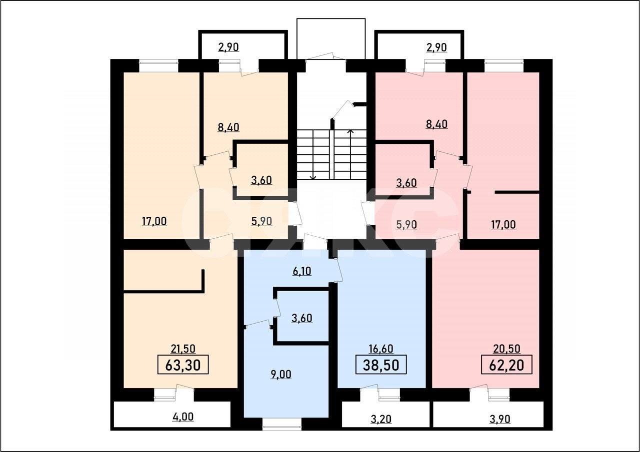 Фото №9: 2-комнатная квартира 54 м² - Кореновск, 10-й, ул. Таманская, 3к2