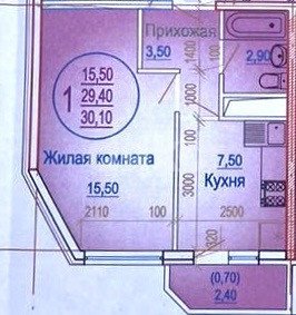 Фото №16: 1-комнатная квартира 30 м² - Горячий Ключ, Дубрава, ул. Ярославского, 132Ск2