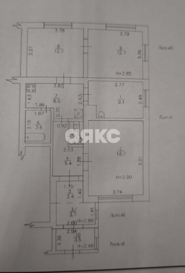 Фото №39: 4-комнатная квартира 81 м² - Горячий Ключ, Курортная Зона, ул. Щорса, 22В