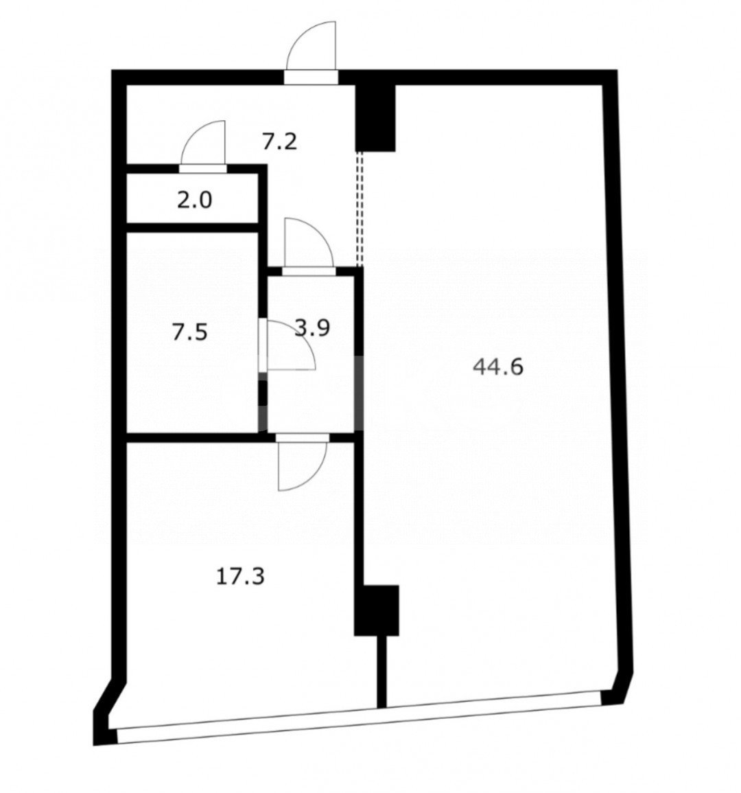 Фото №16: 2-комнатная квартира 60 м² - Анапа, жилой комплекс Золотая Бухта, пр-кт Революции, 3к4