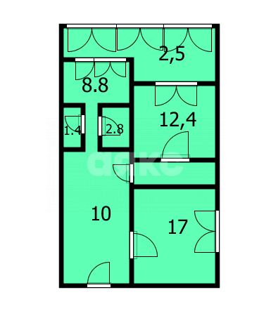 Фото №13: 2-комнатная квартира 55 м² - Анапа, 3А, ул. Ленина, 151