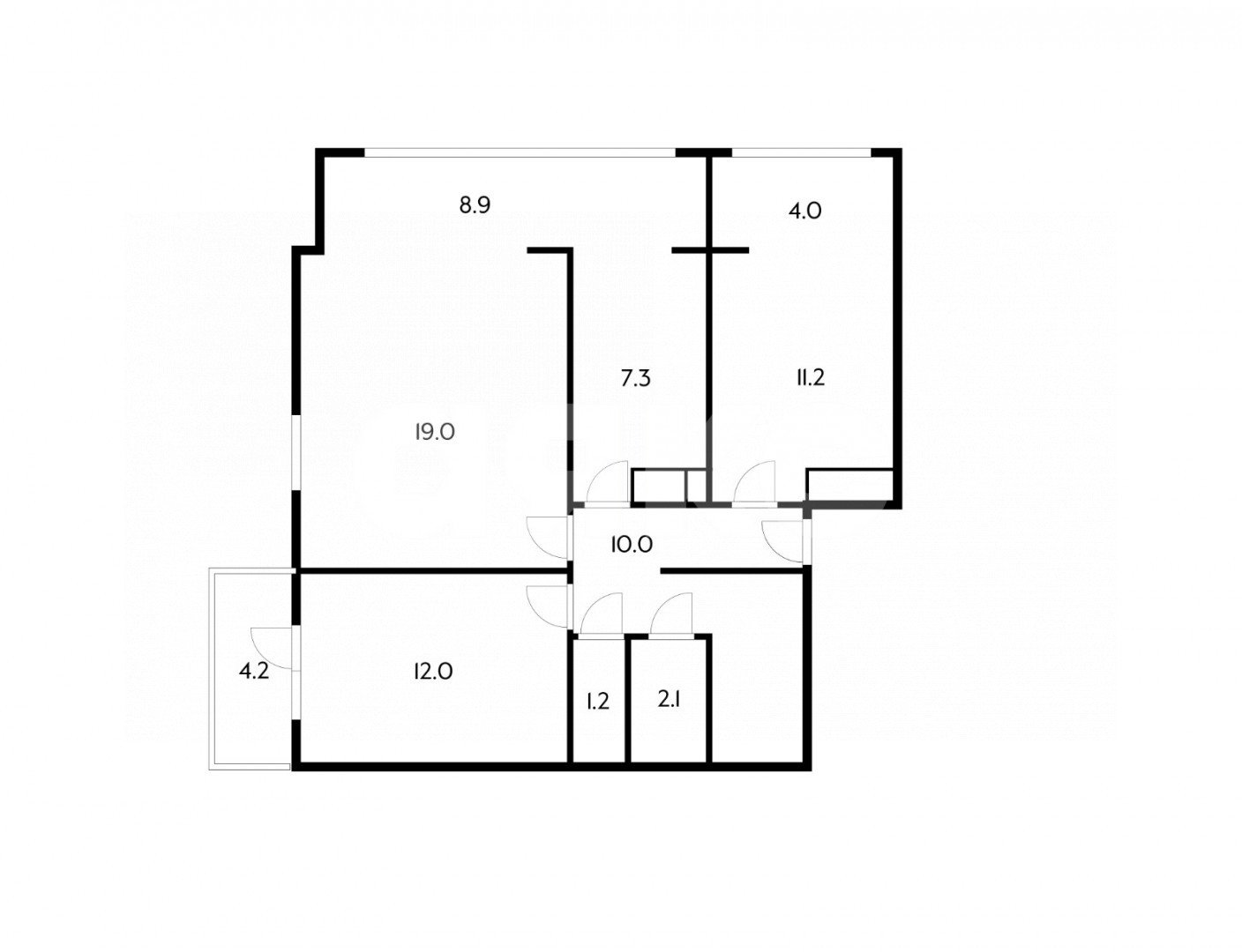 Фото №31: 3-комнатная квартира 82 м² - Сочи, Гагарина, ул. Красноармейская, 13Б