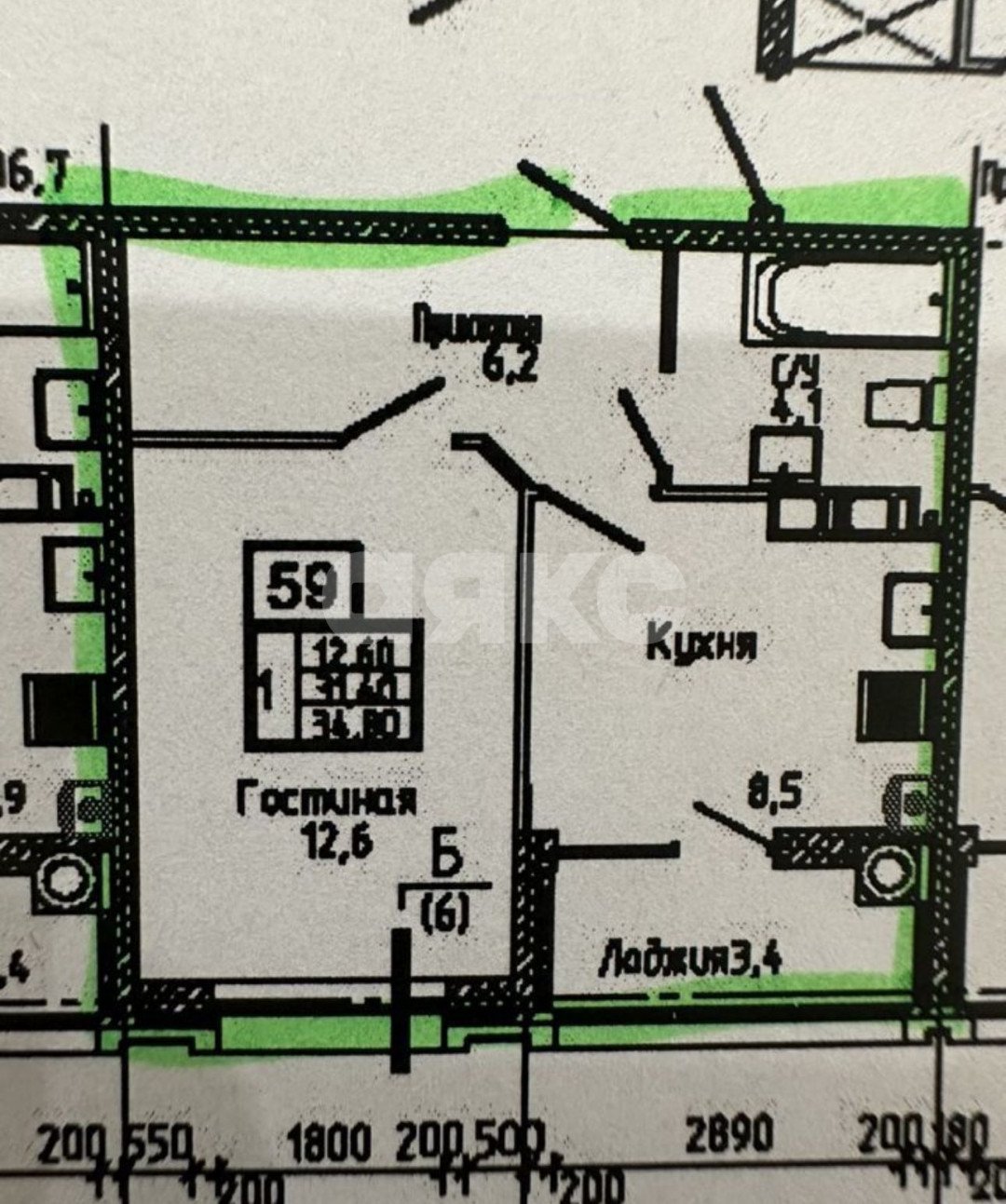 Фото №7: 1-комнатная квартира 35 м² - Ставрополь, ЖК Кварталы 17/77, пр-кт Российский, 17к1