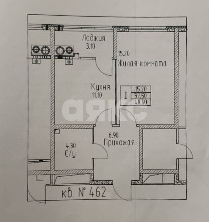Фото №13: 1-комнатная квартира 41 м² - Ставрополь, жилой комплекс Красный Металлист, ул. Гражданская, 1/2