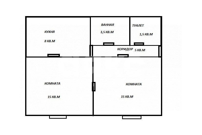 Фото №17: 2-комнатная квартира 50 м² - Ставрополь, № 13, ул. Советская, 1