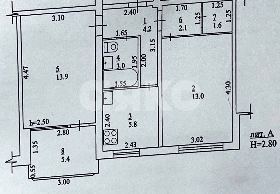 Фото №16: 2-комнатная квартира 49 м² - Армавир, Черёмушки, ул. Маркова, 323