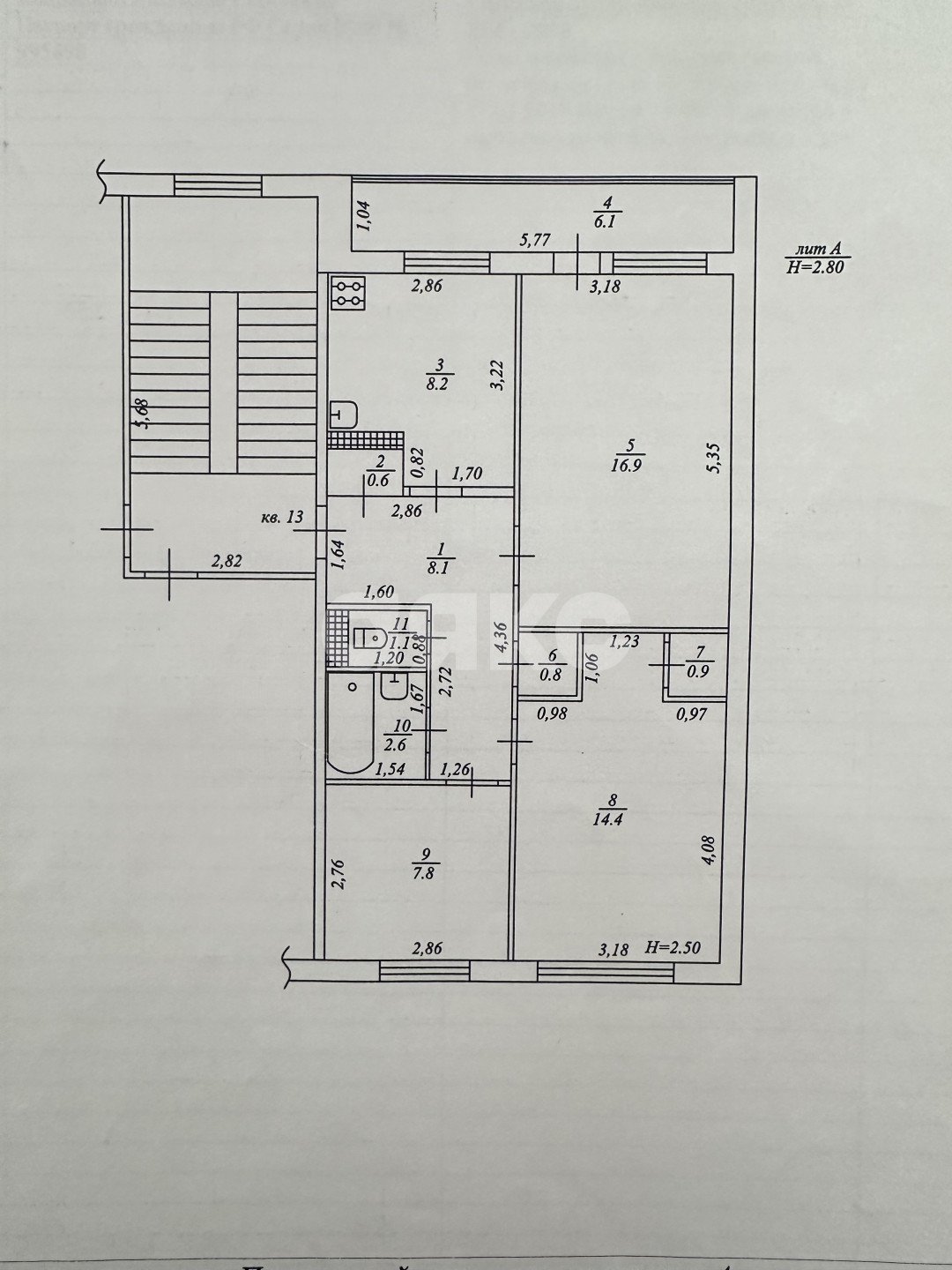 Фото №25: 3-комнатная квартира 61 м² - Темрюк, ул. Макарова, 4