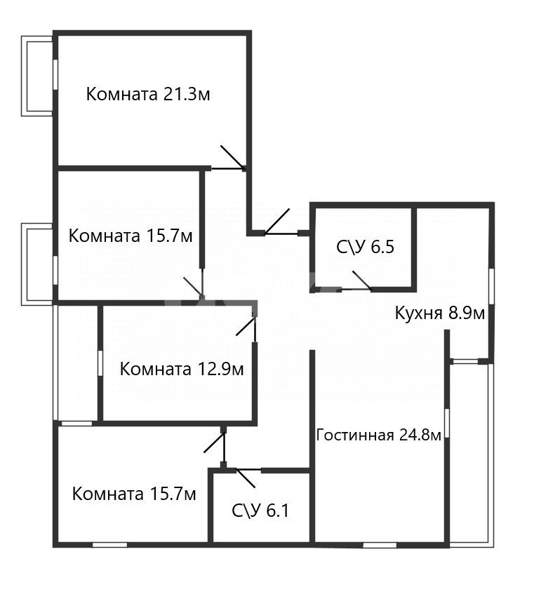 Фото №17: 5+-комнатная квартира 129 м² - Геленджик, 5-й, ул. Крамского, 22