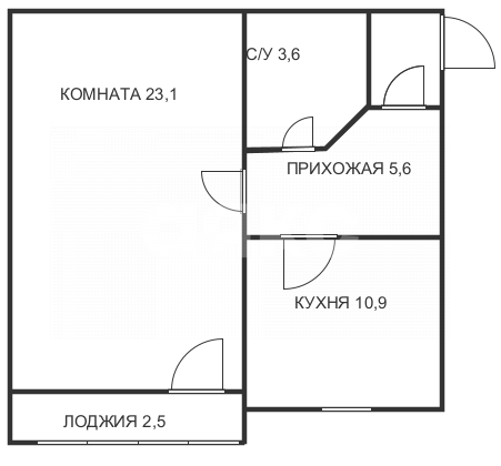 Фото №13: 1-комнатная квартира 43 м² - Геленджик, квартал Южный, ул. Островского, 143