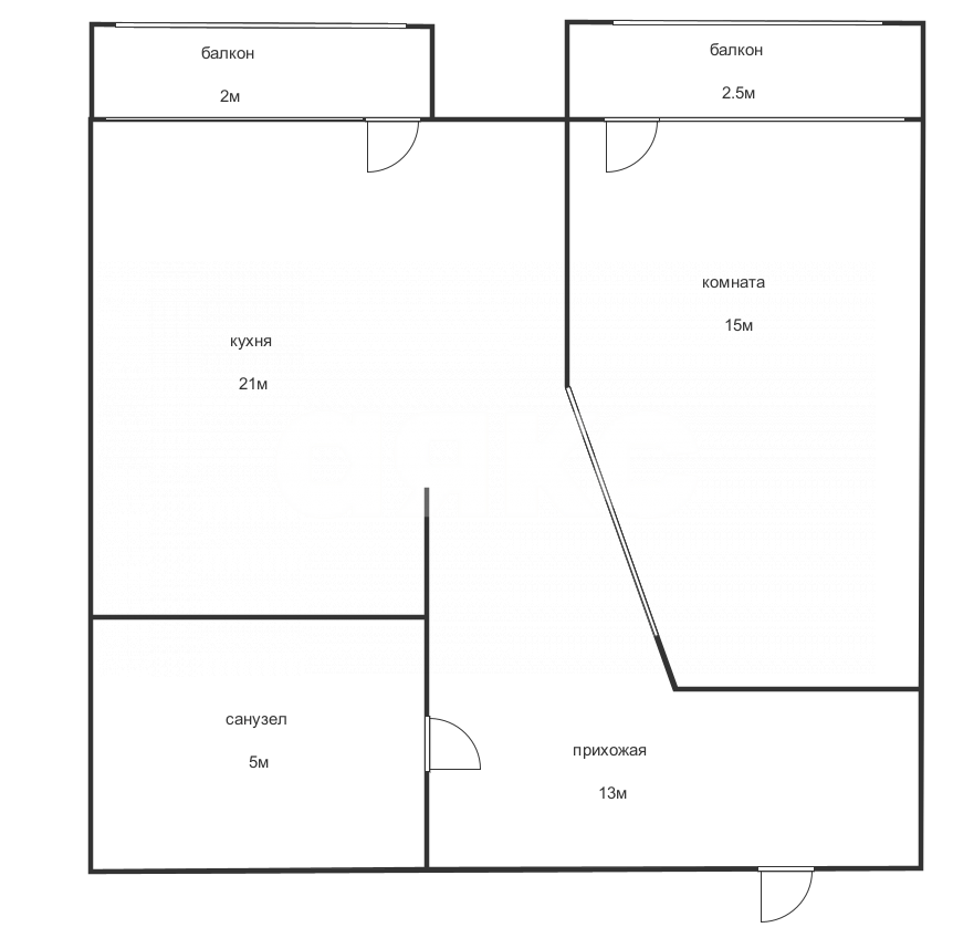Фото №11: 1-комнатная квартира 52 м² - Геленджик, 5-й, ул. Островского, 67Ж