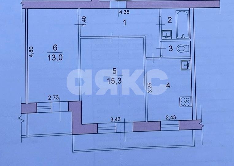 Фото №1: 2-комнатная квартира 54 м² - Волгоград, 208-й, ул. Кузнецкая, 67