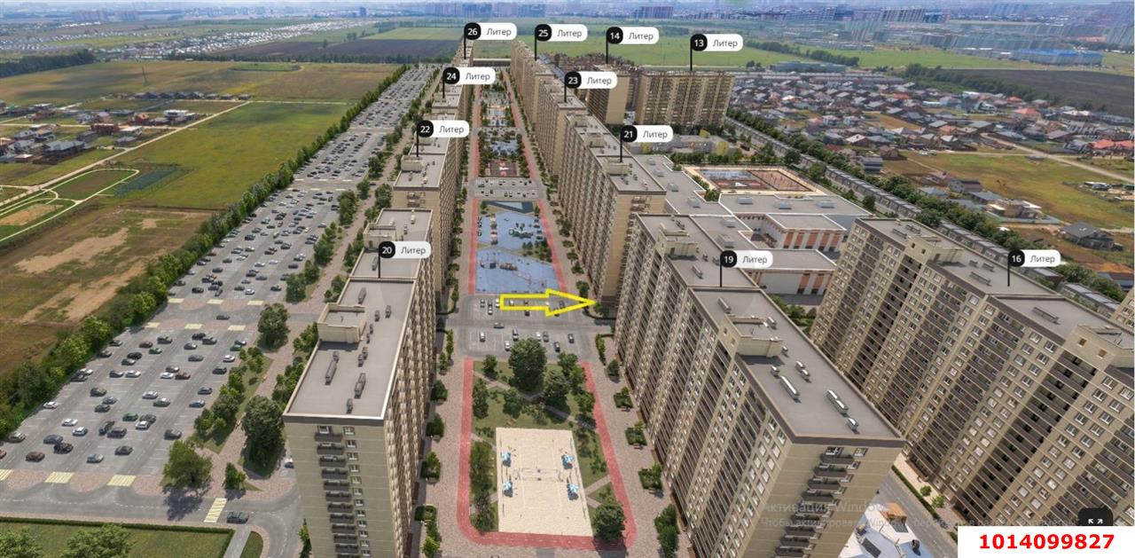 Фото №3: Торговое помещение 45 м² - Краснодар, жилой комплекс Дыхание, ул. Лётчика Позднякова, 2к20