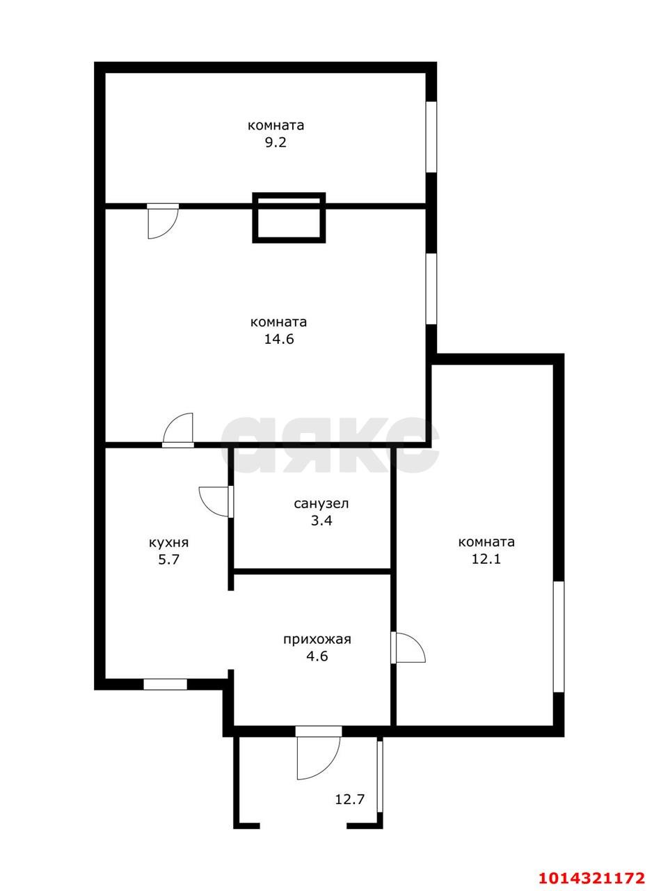 Фото №14: 3-комнатная квартира 52 м² - Краснодар, Славянский, ул. имени Толстого, 44