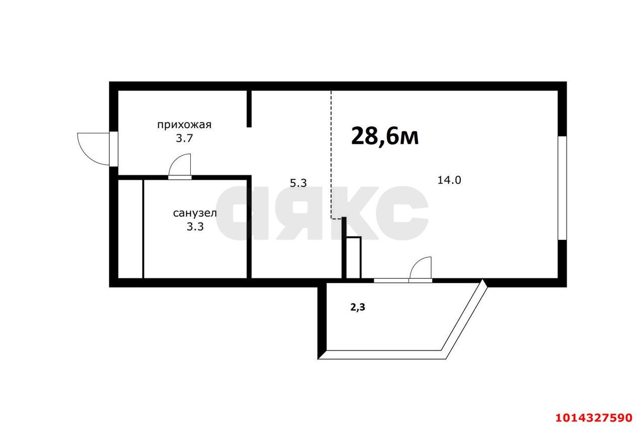 Фото №13: Студия 28 м² - Краснодар, Юбилейный, ул. Генерала Шифрина, 1