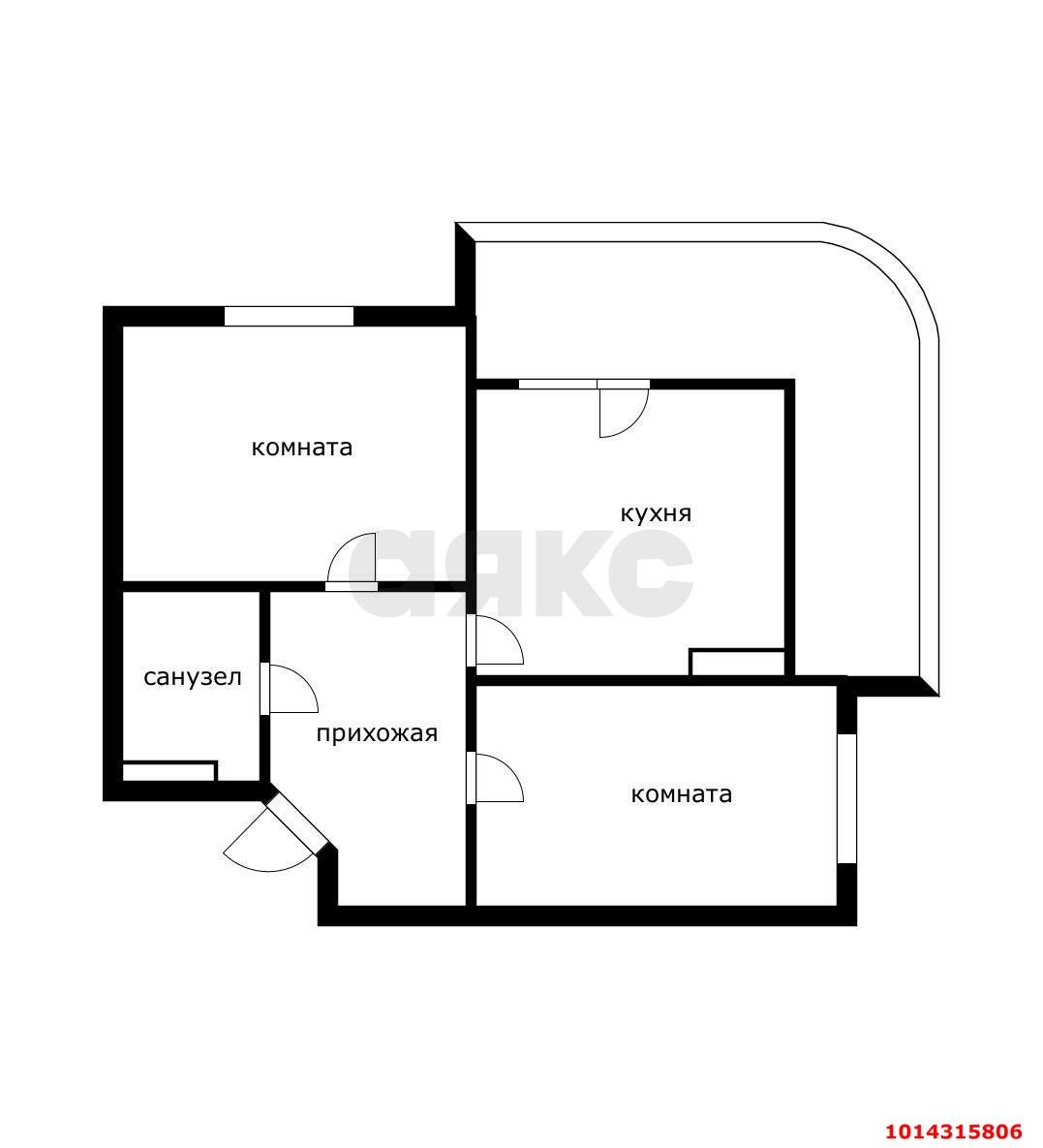 Фото №2: 2-комнатная квартира 66 м² - Краснодар, Достояние, ул. Григория Булгакова, 7к1