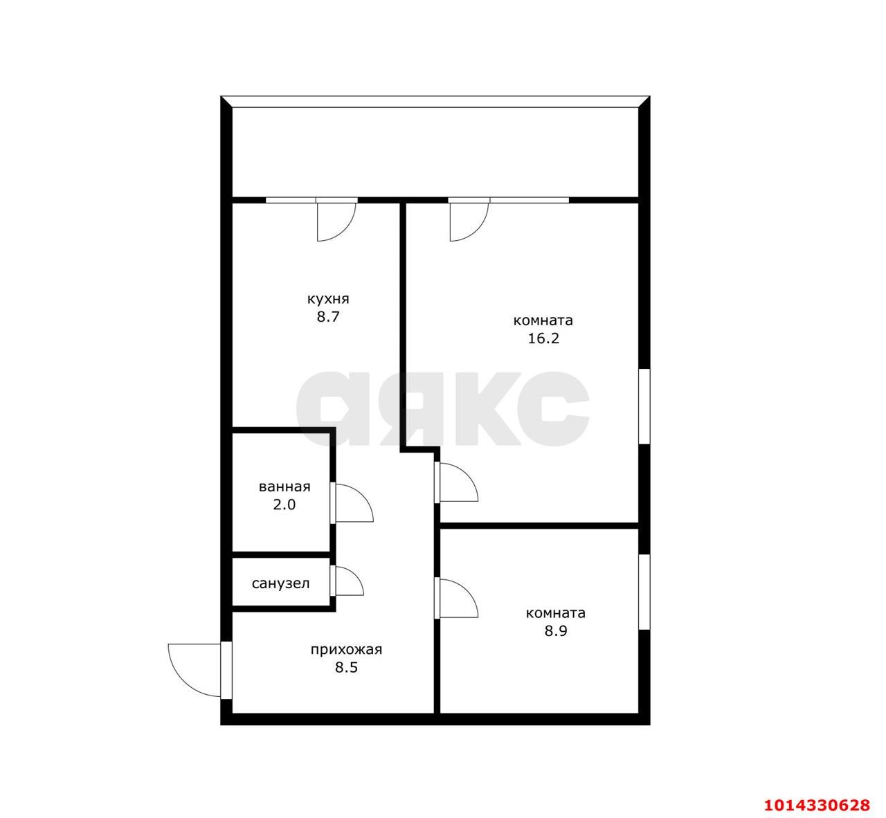Фото №2: 2-комнатная квартира 45 м² - Энем, ул. Фрунзе, 37