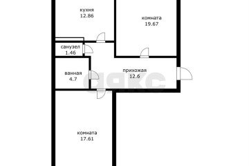 Фото №1: 2-комнатная квартира 76 м² - Краснодар, мкр. жилой комплекс Димитрова, 