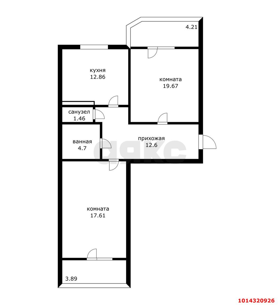 Фото №17: 2-комнатная квартира 69 м² - Краснодар, Центральный внутригородской округ, Дубинка, мкр. жилой комплекс Димитрова, ул. Димитрова, 3/1