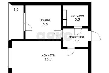Фото №4: 1-комнатная квартира 34 м² - Краснодар, мкр. жилой комплекс Самолёт-2, ул. Западный Обход, 57