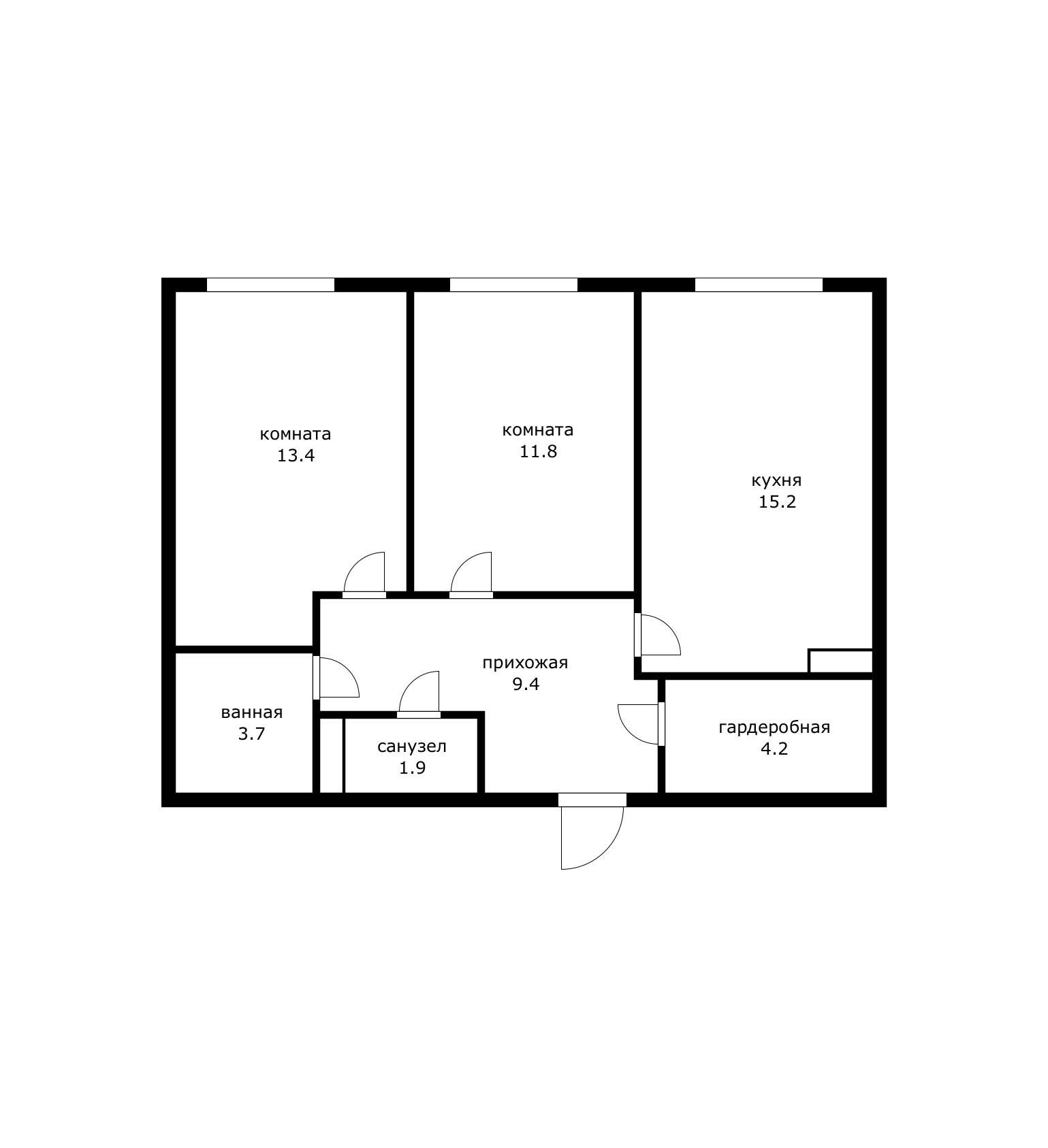 Фото №18: 2-комнатная квартира 59 м² - Краснодар, Прикубанский внутригородской округ, мкр. Догма Парк, ул. Марины Цветаевой, 7
