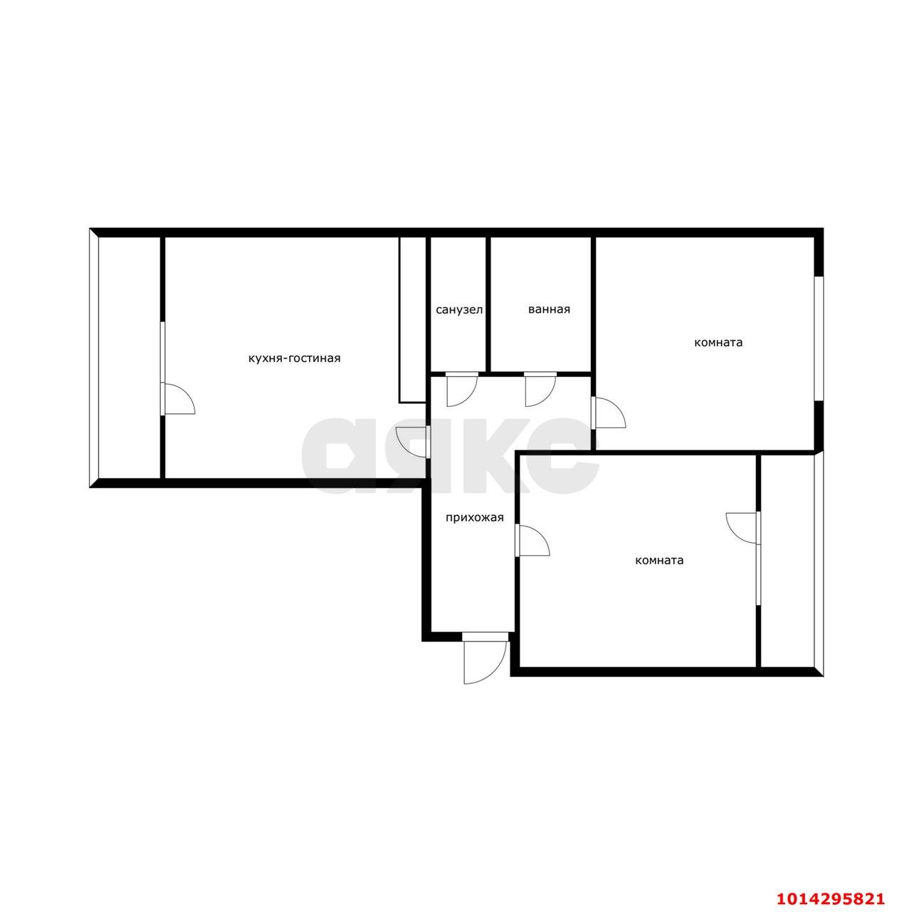 Фото №11: 2-комнатная квартира 65 м² - Краснодар, ЖК Все Свои Вип, ул. Колхозная, 5/2