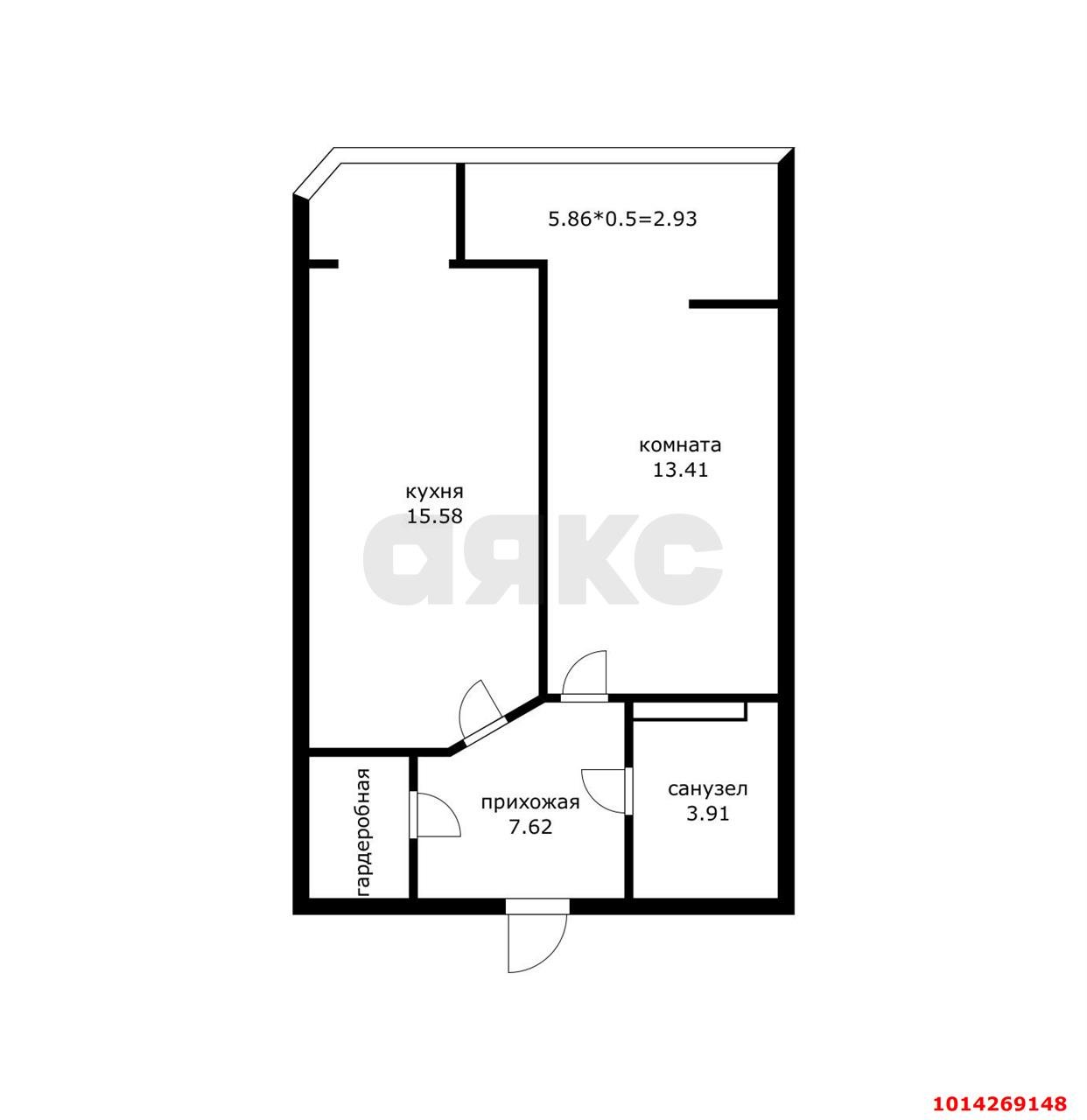 Фото №16: 1-комнатная квартира 48 м² - Краснодар, жилой комплекс Дуэт, ул. Душистая, 79к1
