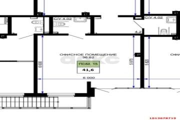 Фото №5: Коммерция 41 м² - Краснодар, мкр. жилой комплекс Дыхание, ул. Лётчика Позднякова, 2к22