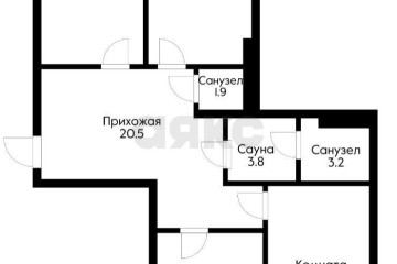 Фото №3: 3-комнатная квартира 90 м² - Краснодар, мкр. ЖК Времена Года, ул. Евгении Жигуленко, 4
