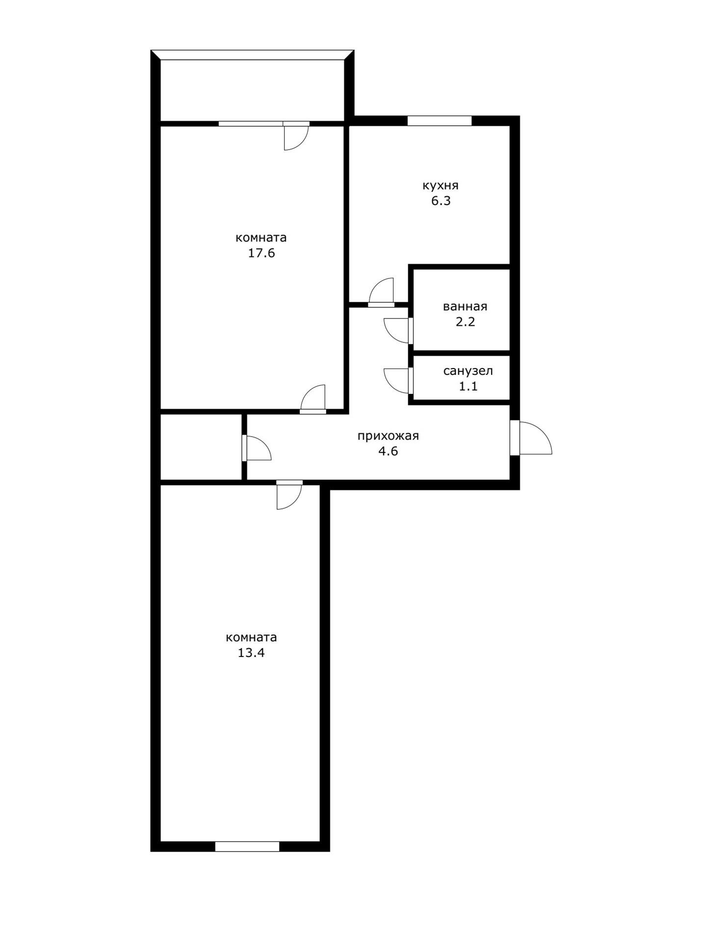 Фото №9: 2-комнатная квартира 45 м² - Краснодар, Карасунский внутригородской округ, мкр. Гидростроителей, ул. имени Игнатова, 57