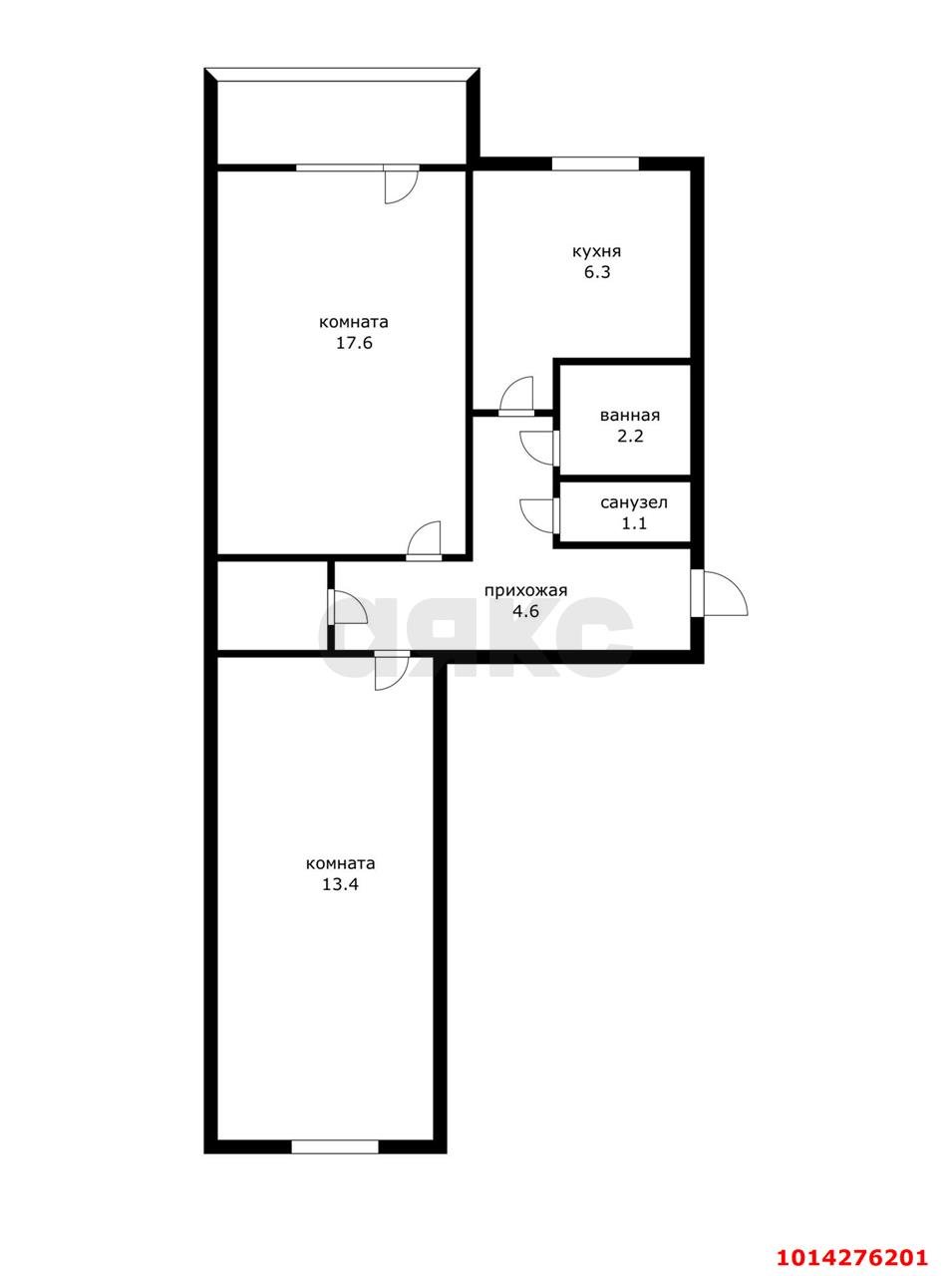 Фото №12: 2-комнатная квартира 45 м² - Краснодар, Гидростроителей, ул. имени Игнатова, 57