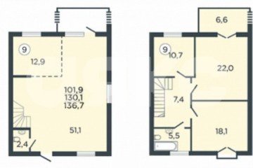 Фото №1: 3-комнатная квартира 136 м² - Ленино, п. клубный  Романово Сити, ул. Школьная