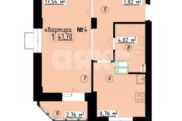 Фото №5: 1-комнатная квартира 41 м² - Липецк, мкр. ЖК Инстеп. Свиридова, ул. И.В. Свиридова, 28