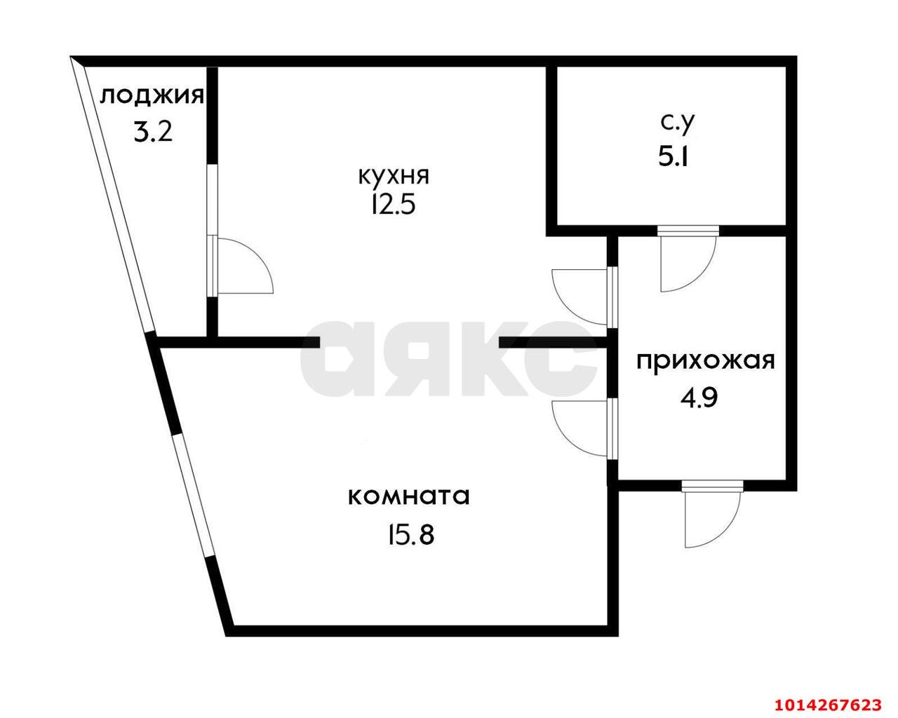 Фото №10: 1-комнатная квартира 40 м² - Краснодар, жилой комплекс Сказка Град, ул. имени В.Н. Мачуги, 166