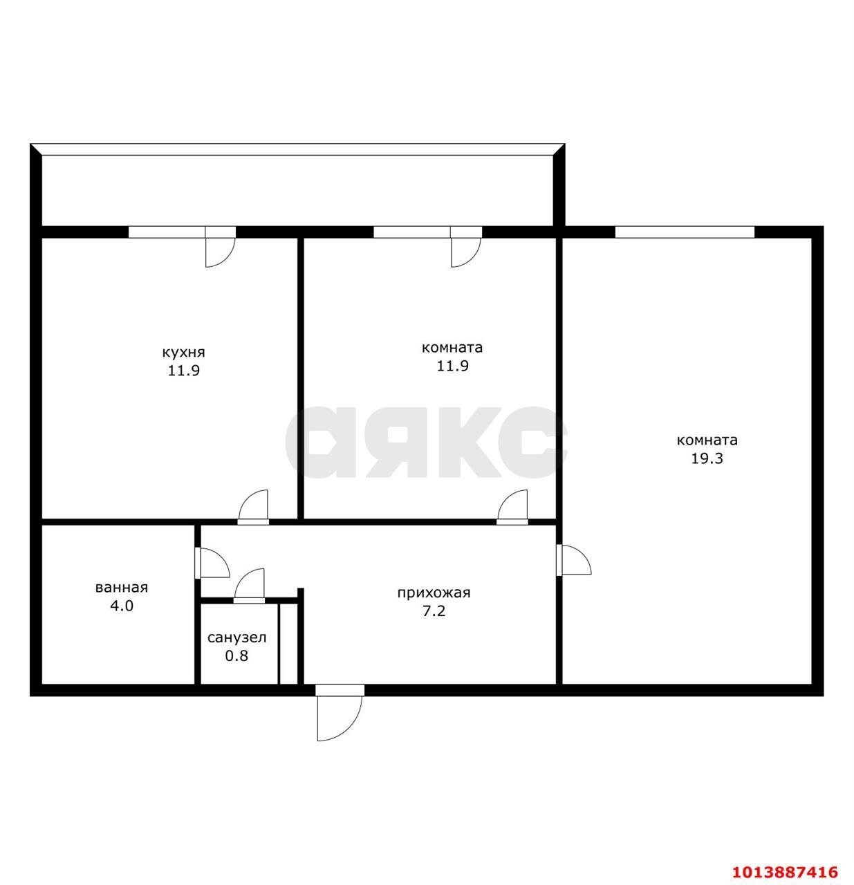 Фото №15: 2-комнатная квартира 56 м² - Краснодар, Восточно-Кругликовский, ул. Героя А.А. Аверкиева, 28