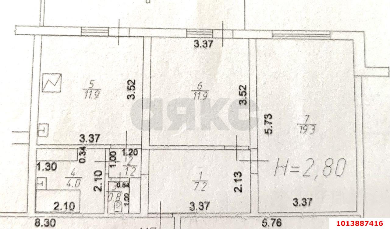 Фото №16: 2-комнатная квартира 56 м² - Краснодар, Восточно-Кругликовский, ул. Героя А.А. Аверкиева, 28