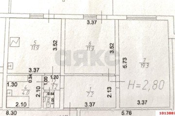 Фото №1: 2-комнатная квартира 56 м² - Краснодар, мкр. Восточно-Кругликовский, ул. Героя А.А. Аверкиева, 28