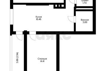 Фото №1: 2-комнатная квартира 56 м² - Краснодар, ж/м имени Демьяна Бедного, ул. Степная, 1/1