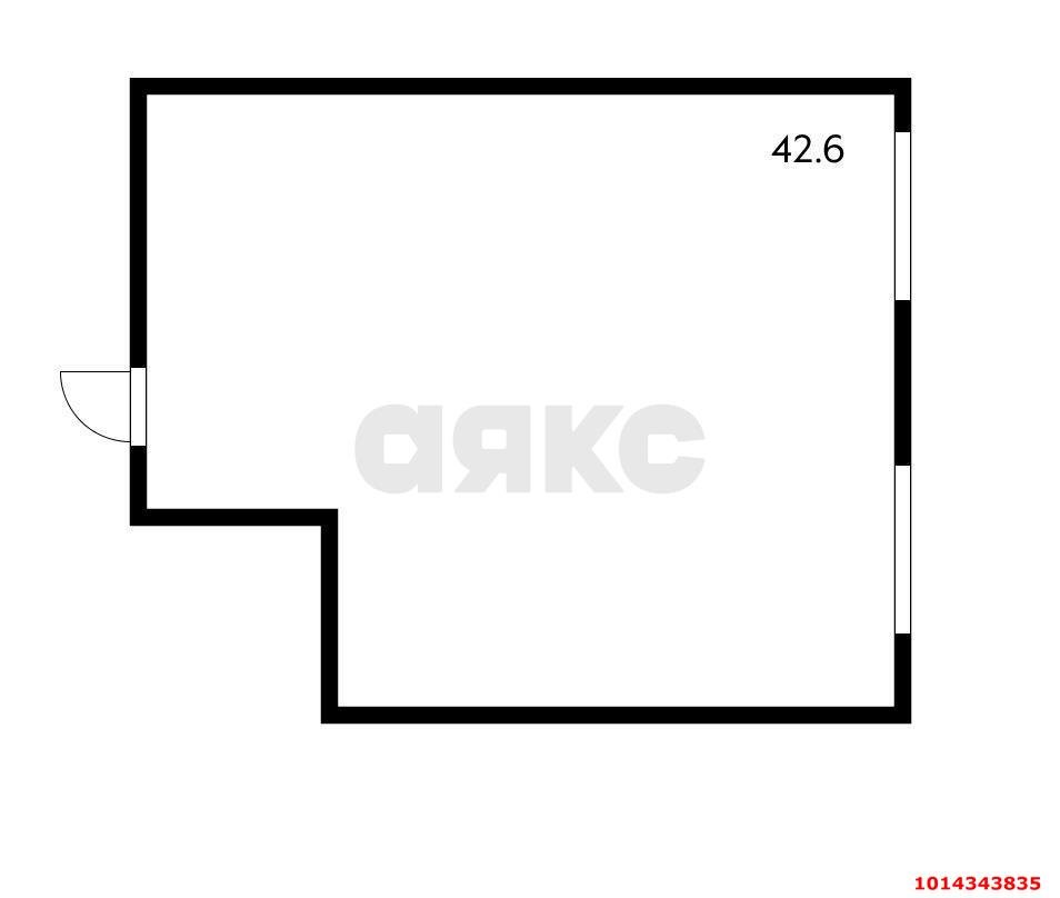 Фото №6: Коммерция 42 м² - Краснодар, жилой комплекс Спорт-Сити, Прикубанский внутригородской округ, мкр. Краевая Клиническая Больница, ул. Домбайская, 10/1к1