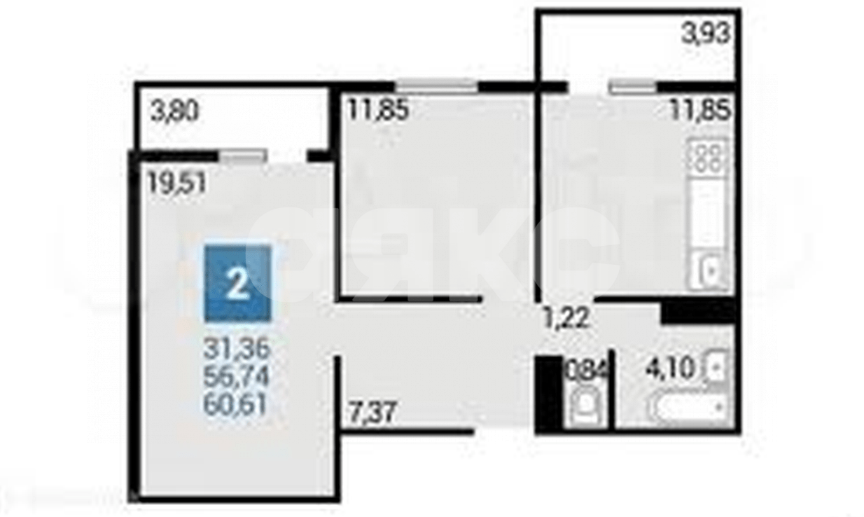 Фото №24: 2-комнатная квартира 65 м² - Анапа, жилой комплекс Горгиппия, ул. Адмирала Пустошкина, 22к7