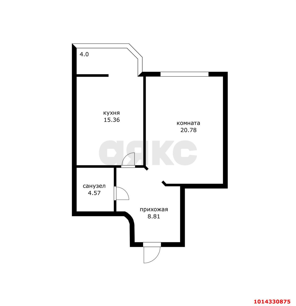 Фото №12: 1-комнатная квартира 49 м² - Краснодар, Центральный, ул. Кубанская Набережная, 37