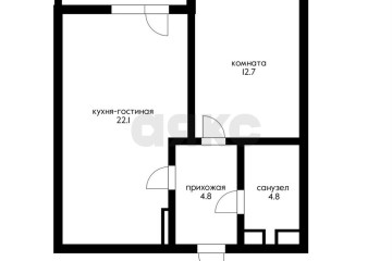Фото №1: 1-комнатная квартира 44 м² - Краснодар, мкр. жилой комплекс Сказка Град, ул. имени В.Н. Мачуги, 166Бк1
